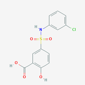 5-[(3-Chloroanilino)sulfonyl]-2-hydroxybenzoic acid