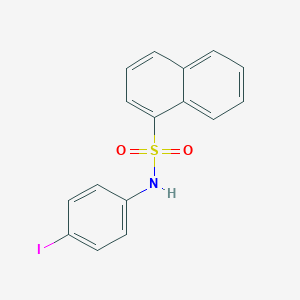 molecular formula C16H12INO2S B375150 N-(4-iodophenyl)-1-naphthalenesulfonamide 