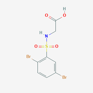 N-[(2,5-dibromophenyl)sulfonyl]glycine