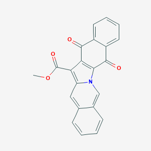 molecular formula C22H13NO4 B375160 Methyl 5,14-dioxo-5,14-dihydrobenzo[5,6]indolo[1,2-b]isoquinoline-13-carboxylate 