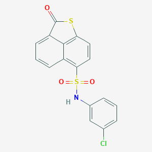 molecular formula C17H10ClNO3S2 B375161 N-(3-chlorophenyl)-2-oxo-2H-naphtho[1,8-bc]thiophene-6-sulfonamide 