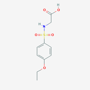 molecular formula C10H13NO5S B375170 N-[(4-Ethoxyphenyl)sulfonyl]glycine CAS No. 568555-21-5