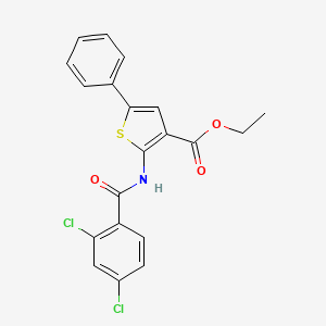 ethyl 2-[(2,4-dichlorobenzoyl)amino]-5-phenyl-3-thiophenecarboxylate