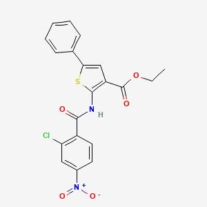 ethyl 2-[(2-chloro-4-nitrobenzoyl)amino]-5-phenyl-3-thiophenecarboxylate