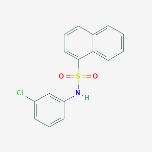 molecular formula C16H12ClNO2S B375173 N-(3-chlorophenyl)-1-naphthalenesulfonamide 