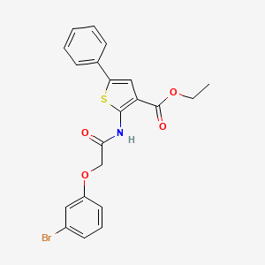 ethyl 2-{[(3-bromophenoxy)acetyl]amino}-5-phenyl-3-thiophenecarboxylate