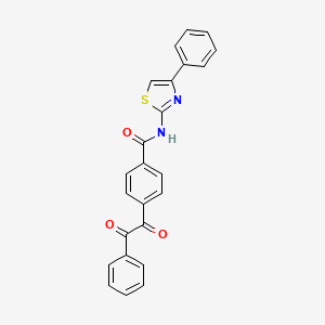 4-[oxo(phenyl)acetyl]-N-(4-phenyl-1,3-thiazol-2-yl)benzamide