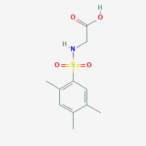 molecular formula C11H15NO4S B375175 N-[(2,4,5-trimethylphenyl)sulfonyl]glycine 