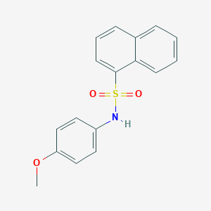 molecular formula C17H15NO3S B375176 N-(4-methoxyphenyl)-1-naphthalenesulfonamide 