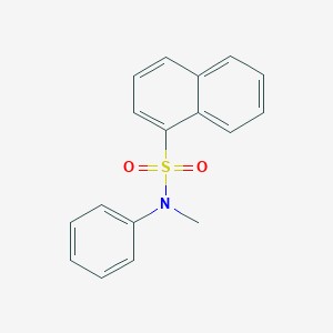 molecular formula C17H15NO2S B375177 N-methyl-N-phenyl-1-naphthalenesulfonamide 