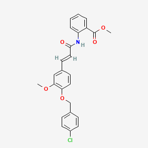 methyl 2-[(3-{4-[(4-chlorobenzyl)oxy]-3-methoxyphenyl}acryloyl)amino]benzoate