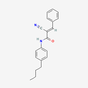 molecular formula C20H20N2O B3751800 N-(4-butylphenyl)-2-cyano-3-phenylacrylamide 