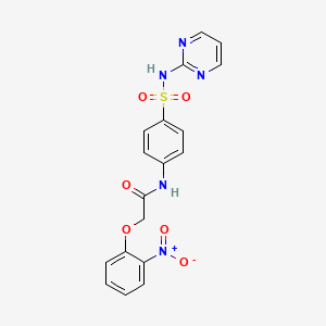 2-(2-nitrophenoxy)-N-{4-[(2-pyrimidinylamino)sulfonyl]phenyl}acetamide