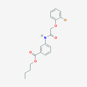 butyl 3-{[(2-bromophenoxy)acetyl]amino}benzoate