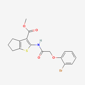 METHYL 2-[2-(2-BROMOPHENOXY)ACETAMIDO]-4H,5H,6H-CYCLOPENTA[B]THIOPHENE-3-CARBOXYLATE