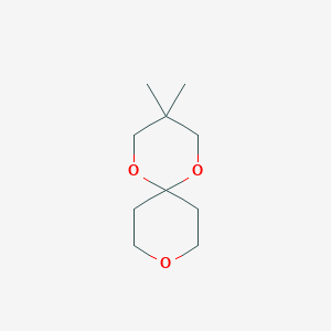 molecular formula C10H18O3 B375185 3,3-Dimethyl-1,5,9-trioxaspiro[5.5]undecane 