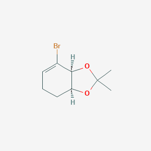 molecular formula C9H13BrO2 B375186 7-Bromo-2,2-dimethyl-3a,4,5,7a-tetrahydro-1,3-benzodioxole 