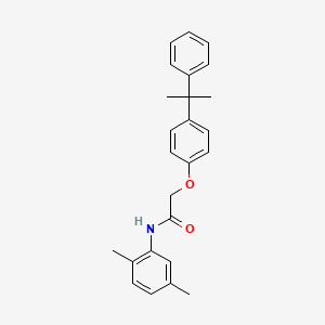 N-(2,5-dimethylphenyl)-2-[4-(1-methyl-1-phenylethyl)phenoxy]acetamide