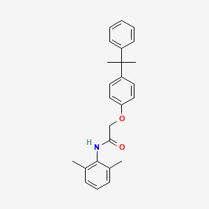 molecular formula C25H27NO2 B3751875 N-(2,6-dimethylphenyl)-2-[4-(2-phenylpropan-2-yl)phenoxy]acetamide 