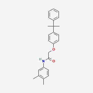 N-(3,4-dimethylphenyl)-2-[4-(1-methyl-1-phenylethyl)phenoxy]acetamide