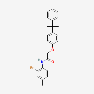 N-(2-bromo-4-methylphenyl)-2-[4-(1-methyl-1-phenylethyl)phenoxy]acetamide