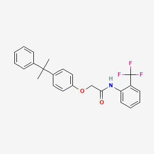 2-[4-(1-methyl-1-phenylethyl)phenoxy]-N-[2-(trifluoromethyl)phenyl]acetamide