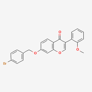 molecular formula C23H17BrO4 B3751937 7-[(4-bromobenzyl)oxy]-3-(2-methoxyphenyl)-4H-chromen-4-one 