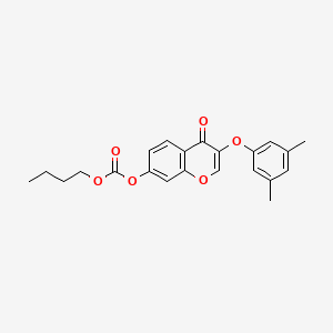 butyl 3-(3,5-dimethylphenoxy)-4-oxo-4H-chromen-7-yl carbonate