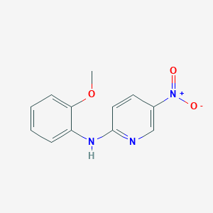molecular formula C12H11N3O3 B375199 5-Nitro-2-(2-methoxyanilino)pyridine 