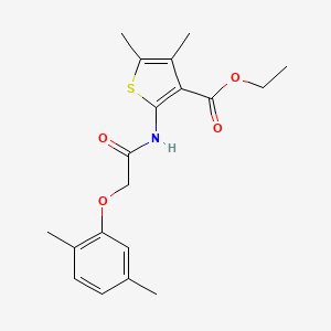 molecular formula C19H23NO4S B3751992 ethyl 2-{[(2,5-dimethylphenoxy)acetyl]amino}-4,5-dimethyl-3-thiophenecarboxylate 