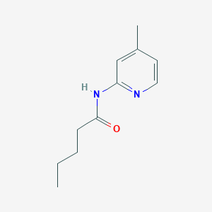 molecular formula C11H16N2O B375200 N-(4-methyl-2-pyridinyl)pentanamide 