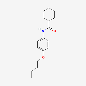 molecular formula C17H25NO2 B3752005 N-(4-butoxyphenyl)cyclohexanecarboxamide 