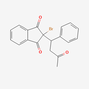 2-bromo-2-(3-oxo-1-phenylbutyl)-1H-indene-1,3(2H)-dione