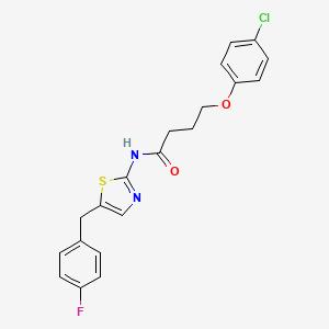 4-(4-CHLOROPHENOXY)-N-{5-[(4-FLUOROPHENYL)METHYL]-1,3-THIAZOL-2-YL}BUTANAMIDE