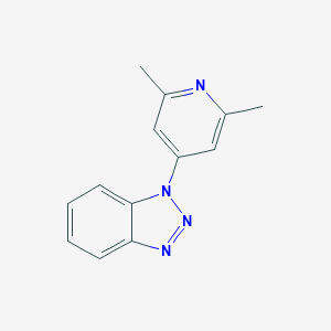 molecular formula C13H12N4 B375207 1-(2,6-dimethyl-4-pyridinyl)-1H-1,2,3-benzotriazole 