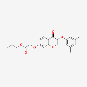 propyl {[3-(3,5-dimethylphenoxy)-4-oxo-4H-chromen-7-yl]oxy}acetate