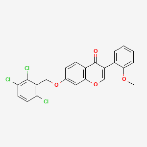 molecular formula C23H15Cl3O4 B3752152 3-(2-methoxyphenyl)-7-[(2,3,6-trichlorobenzyl)oxy]-4H-chromen-4-one 