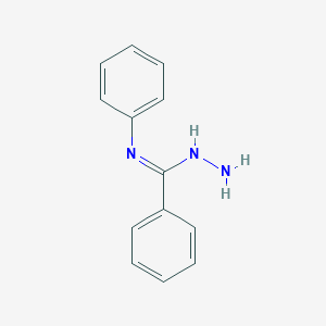 molecular formula C13H13N3 B375216 N-amino-N'-phenylbenzenecarboximidamide 