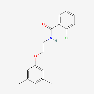molecular formula C17H18ClNO2 B3752228 2-chloro-N-[2-(3,5-dimethylphenoxy)ethyl]benzamide 