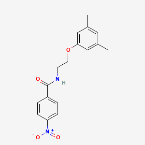 molecular formula C17H18N2O4 B3752242 N-[2-(3,5-dimethylphenoxy)ethyl]-4-nitrobenzamide 
