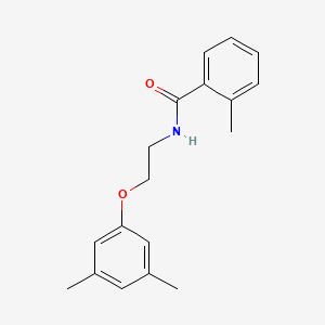 molecular formula C18H21NO2 B3752246 N-[2-(3,5-dimethylphenoxy)ethyl]-2-methylbenzamide CAS No. 4150-27-0