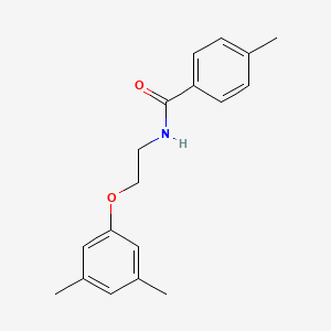 molecular formula C18H21NO2 B3752252 N-[2-(3,5-dimethylphenoxy)ethyl]-4-methylbenzamide CAS No. 6549-15-1