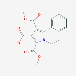 molecular formula C18H17NO6 B375226 Trimethyl 5,6-dihydropyrrolo[2,1-a]isoquinoline-1,2,3-tricarboxylate 