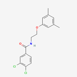 molecular formula C17H17Cl2NO2 B3752261 3,4-dichloro-N-[2-(3,5-dimethylphenoxy)ethyl]benzamide 
