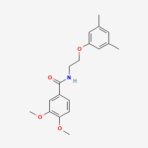 molecular formula C19H23NO4 B3752269 N-[2-(3,5-dimethylphenoxy)ethyl]-3,4-dimethoxybenzamide 