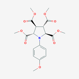 molecular formula C19H23NO9 B375230 Tetramethyl 1-(4-methoxyphenyl)-2,3,4,5-pyrrolidinetetracarboxylate 