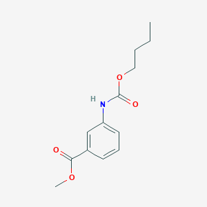 molecular formula C13H17NO4 B3752337 methyl 3-[(butoxycarbonyl)amino]benzoate 