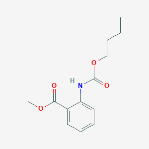 molecular formula C13H17NO4 B3752342 methyl 2-[(butoxycarbonyl)amino]benzoate 