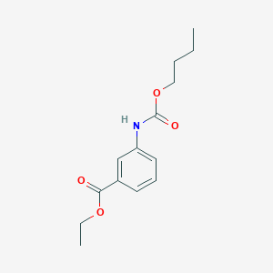 molecular formula C14H19NO4 B3752345 ethyl 3-[(butoxycarbonyl)amino]benzoate 
