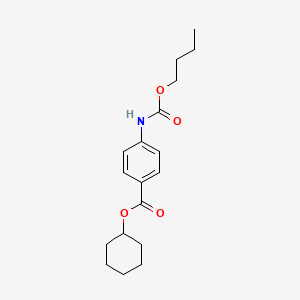 cyclohexyl 4-[(butoxycarbonyl)amino]benzoate